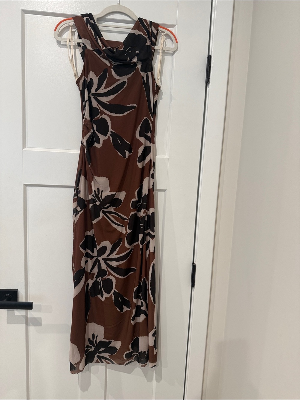 Cleobella Brown Black & Cream Floral Maxi Dress